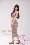 【Artist Makeup 】Top Sino Love Doll 167cm E-cup T39 head Artist Makeup Head RRS+ Makeup selectable in Colorful Striped Dress