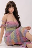 【Artist Makeup 】Top Sino Love Doll 167cm E-cup T39 head Artist Makeup Head RRS+ Makeup selectable in Colorful Striped Dress