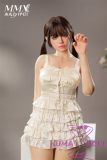 MMXDOLL 163cm D-cup Xiaojuzhi head silicone love doll in white dress