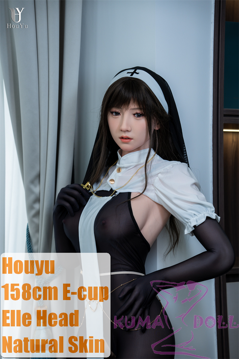 Houyu 158cm Elle Houyu & RZRDOLL collaboration product life-size full silicone love doll in Sexy Nun Outfit