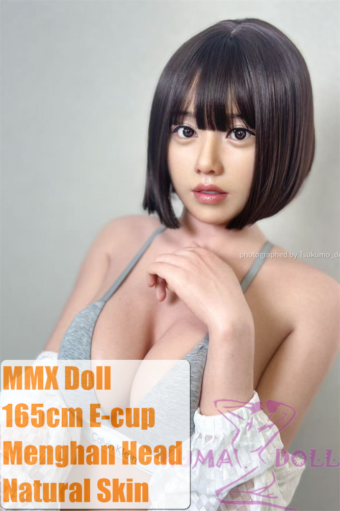 165cm E-Cup Menghan Head Full Silicone Sex Doll  Artisan Makeup & Black  Bikini MMXDOLL