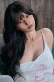Real Lady Full Silicone Sex Doll 150cm E-cup Silky Cream Skin R7 head