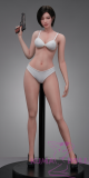 FG Studio FG004 Head Cosplay Ada Wong Doll 62cm Full Silicone Love doll easy to use easy to hide
