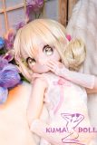 MW Girl Anime Sex Doll 70cm #010 Head – Chinese Style Mini Doll in Pink Qipao with Blonde Hair