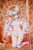 MW Girl Anime Sex Doll 85cm #001 Head – Grey Haired Mini Catgirl Sex Doll