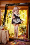 MW Girl Anime Sex Doll 85cm #002 Head – Pink-Haired Mini Maid Sex Doll