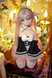 MW Girl Anime Sex Doll 85cm #002 Head – Pink-Haired Mini Maid Sex Doll