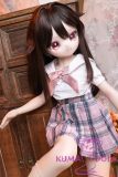 MW Girl Anime Sex Doll 85cm #009 Head – Mini Doll in Pink JK Uniform with Brown Hair