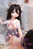 85cm petite anime doll in cute schoolgirl cosplay