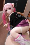 MW Girl Anime Sex Doll 115cm #013 Silicone Head – Pink Hair Sailor Uniform Doll with Glasses