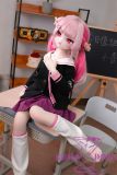 MW Girl Anime Sex Doll 115cm #013 Silicone Head – Pink Hair Sailor Uniform Doll with Glasses