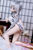 MW Girl Anime Sex Doll 85cm #003 Head – Gray-Haired Chinese Qipao Beauty