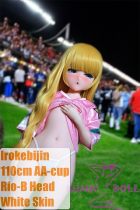 [Discontinued] Irokebijin S-TPE Sex Doll 110cm/3ft6 AA-cup Chubby Rio-B Head Soccer Babe
