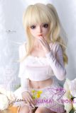 MLW M1 head  Mini Doll 60cm High-grade silicone material love doll normal breast  mini doll sexable Natural Skin in White Outfit
