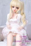 MLW M1 head  Mini Doll 60cm High-grade silicone material love doll normal breast  mini doll sexable Natural Skin in White Outfit