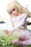 MLW M1 head  Mini Doll 60cm High-grade silicone material love doll normal breast  mini doll sexable Natural Skin in White Outfit