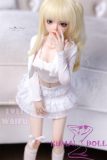 MLW M1 head  Mini Doll 60cm High-grade silicone material love doll normal breast  mini doll sexable Natural Skin in White Outfit
