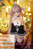 MW Girl Anime Sex Doll 85cm #002 Head – Pink-Haired Mini Maid Sex Doll
