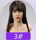 MMXDOLL 165cm F-cup Mengfei Head Full Silicone Sex Doll Realistic Makeup in Pink Sequin Dress