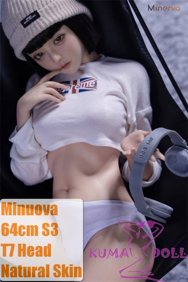 Minuova Doll 64cm S3 Body T7 Head Full Silicone Mini Sex Doll Comes with Outfit + Stand