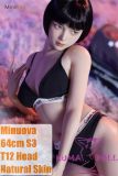 Minuova Doll 64cm S3 Body T12 Head Full Silicone Mini Sex Doll Comes with Outfit + Stand
