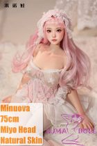 Minuova Doll 75cm Body with Finger Skeleton Miyo Head Full Silicone Mini Sex Doll Comes with Doll Stand