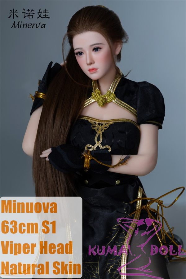 Minuova Doll 63cm S1 Body Viper Ning Head From Naraka: Bladepoint Full Silicone Mini Sex Doll Comes with Cosplay Outfit + Stand