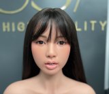 Lusandy Doll Full Silicone Heidi Head 165cm D-cup Sex Doll with Body Make-up with Glasses & Red Hair Hot Nerd Look