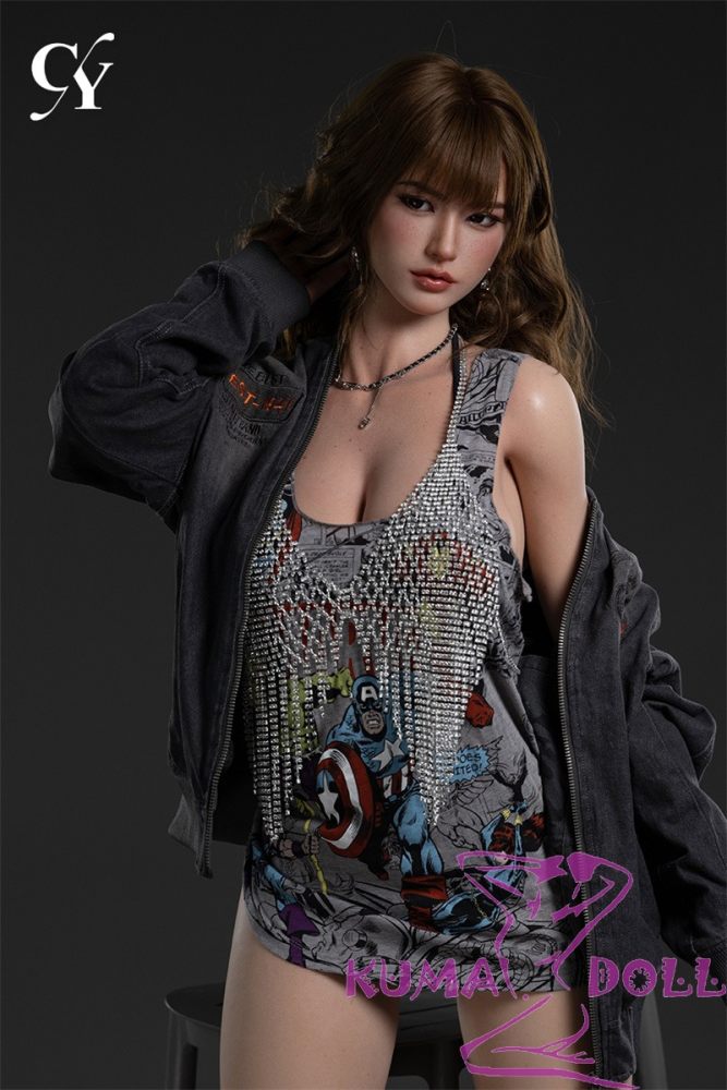 168cm F-Cup Silicone Sex Doll TOP-CYDOLL  Yuki Head with Short Hair in  Manga-Style Outfit