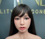 Lusandy Doll Full Silicone Heidi Head 165cm D-cup Sex Doll with Body Make-up with Glasses & Red Hair Hot Nerd Look
