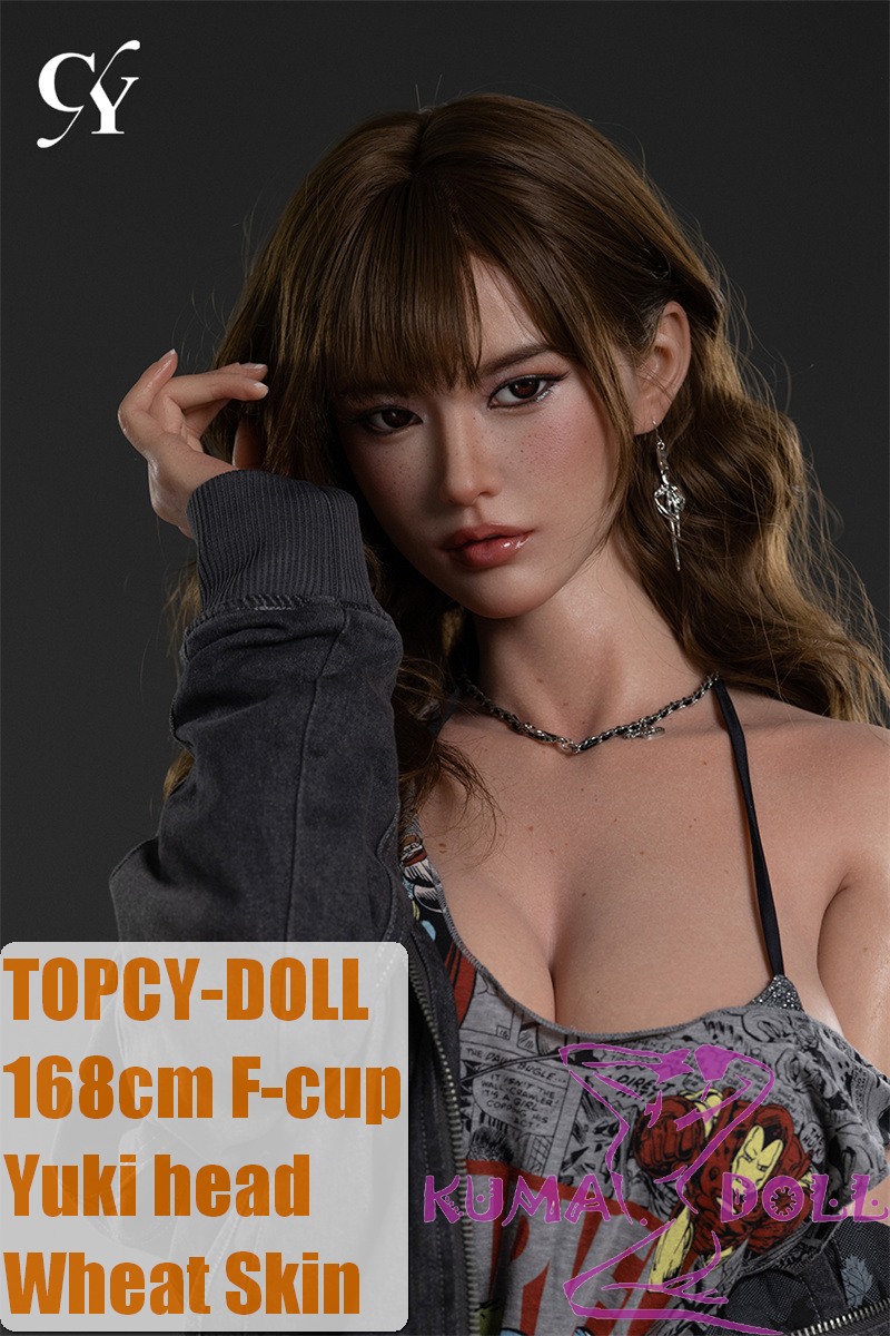 TOP-CYDOLL 168cm F-Cup Yuki Head Full Silicone Doll in Manga-Style Outfit