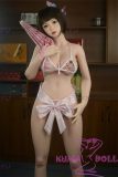 FUDOLL Full Silicone love doll 165cm F-cup Xiaoru head in Pink Kimono