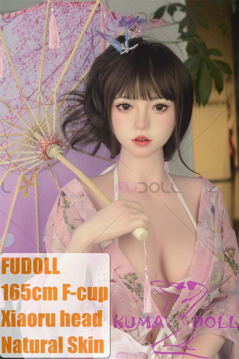 FUDOLL Full Silicone love doll 165cm F-cup Xiaoru head in Pink Kimono
