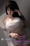 Realistic Asian sex doll with large bust and soft makeup