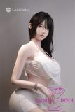 LACE DOLL 163cm H-cup 晚冰(Wanbing) Head Sex Doll Body Material Customizable  in White Lingerie