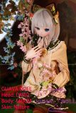 Guavadoll 160cm C-cup DM02 Head Ful PVC Doll 1:1 Life Size BJD Sex Doll White Hair Forest Girl Look with Cat Ears