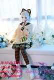 Guavadoll 160cm C-cup DM02 Head Ful PVC Doll 1:1 Life Size BJD Sex Doll White Hair Forest Girl Look with Cat Ears