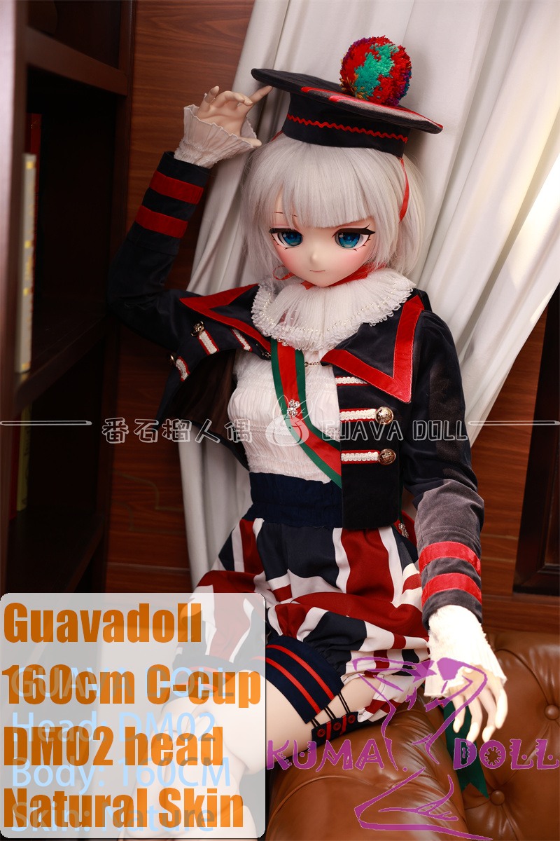 Guavadoll 160cm C-cup DM02 Head Ful PVC Doll 1:1 Life Size BJD Sex Doll White-Haired British-Style Anime Look