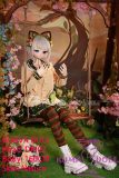 Guavadoll 160cm C-cup DM02 Head Ful PVC Doll 1:1 Life Size BJD Sex Doll White Hair Forest Girl Look with Cat Ears