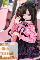 [Discontinued] MOZU DOLL 115cm Soft Vinyl Yuri Head with Light Weight TPE Body Easy to Store and Use Pink-Eyed Kuromi Girl in Pink Shirt