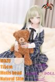 MOZU DOLL 115cm Wakaba Mutsumi cosplay doll with soft green hair and Metis head