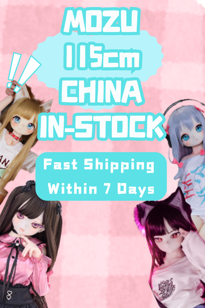 MOZU DOLL 115cm Anime Sex Doll China In Stock Sex Doll Vinyl Head Silicone Body【shipped from China within seven days】
