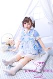MLW Loli type love doll 100cm/3ft3 bust flat Koko head TPE material body Head material selectable Makeup selectable in Blue Dress