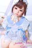 MLW Loli type love doll 100cm/3ft3 bust flat Koko head TPE material body Head material selectable Makeup selectable in Blue Dress