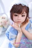 Petite anime doll Koko wearing light blue outfit