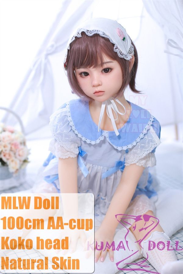 MLW Loli type love doll 100cm/3ft3 bust flat Koko head TPE material body Head material selectable Makeup selectable in Blue Dress