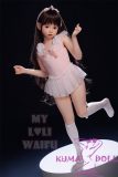 Full-body photo of 108cm realistic anime doll wearing ballet practice clothes