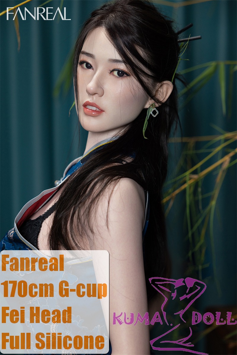 FANREAL 170 cm/5ft6 G-Cup Full Size Lifelike Silicone Sex Doll with Fair Head