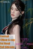 FANREAL 170 cm/5ft6 G-Cup Full Size Lifelike Silicone Sex Doll with Fair Head
