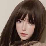 FUDOLL Sex Doll #24 Head with Oral Function 150cm/4ft9 B-cup High-grade Silicone Head +  Silicone Body in Black T-Shirt Live Stream Look